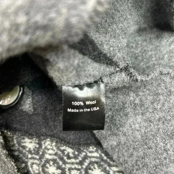 Woolflower Vest Patchwork 100% Wool Made in USA - Picture 6 of 8